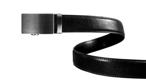 Classic Black Leather Belt Strap