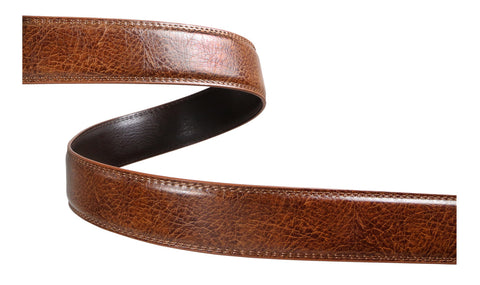 Classic Brown Leather Belt Strap