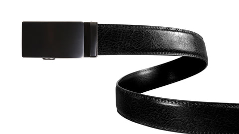 Classic Black Leather Belt Strap